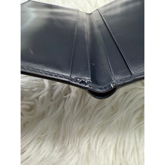 Gucci Blue Slim Wallet Checkbook Cover Slick Soft Leather Authentic Vintage| GUC - Picture 5 of 11